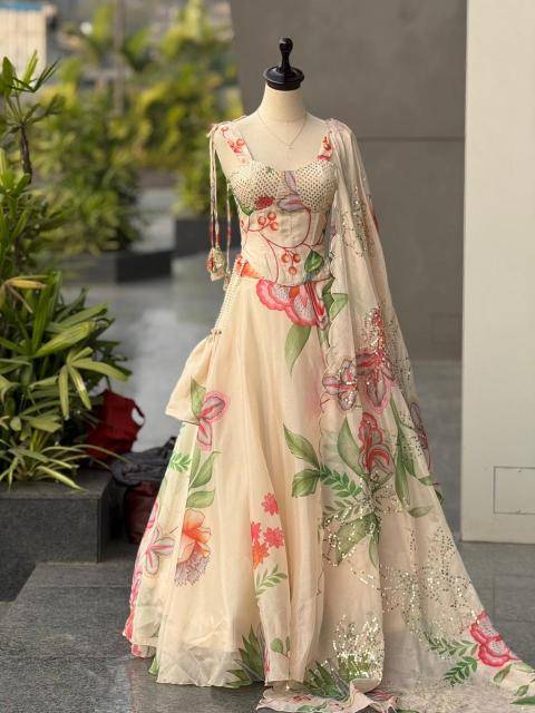 SCnx 1195 organza Surat lehenga choli online shopping